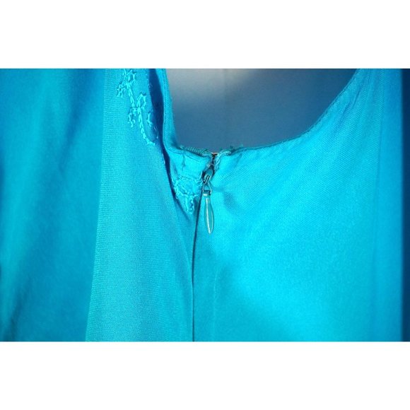 Added Dimensions Dress for Catherines Size 1X Blue Boho Hippie Midi Maxi - Picture 7 of 14